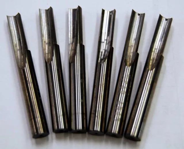 6 Pcs. Atrax 1/2" 1FLT Straight Flute Profiling,End Cut Carbide CNC Router Bits