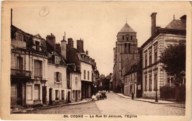 CPA AK COSNE - La Rue St-JACQUES l'Église (421019)