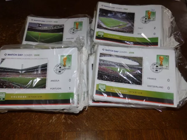 (7612) 700 x 2006 WORLD CUP MATCH DAY COVERS WITH GRENADA STAMP ATTACHED