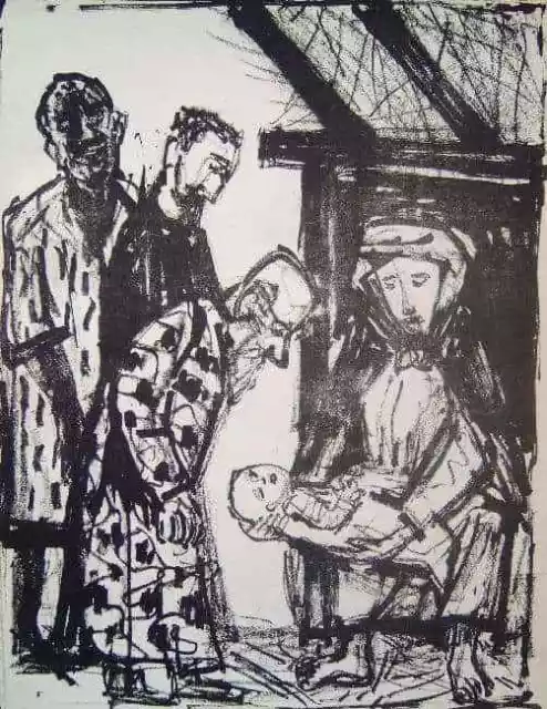 Otto Dix - Die Weisen aus dem Morgenlande orig.  Litho