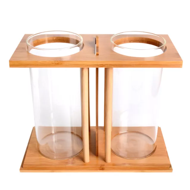 Creative Ecological DIY Fish Tank Aquarium For All Water Type With Bamboo Base 9
