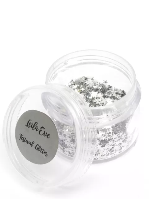 Leila Eve Mixed Festival Glitter Pots Face Body Nail Cosmetic Party New