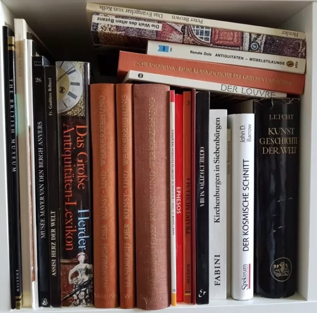 26 Bücher Kunst Geschichte Theorie Antike Antiquitäten Musueumsführer Paket Möbe