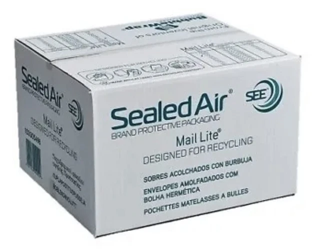 50 buste imbottite Mail Lite taglia H5 270x360 mm mailer bianchi foderati a bolle