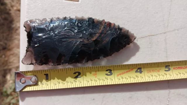 Clovis Type Flint Knapped Points, Paleo Arrowheads