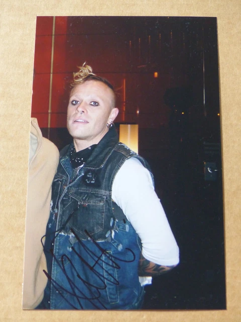 Keith Flint Signiertes Foto - The Prodigy Autogramm Mit Passepartout