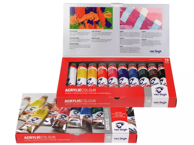 Acrylique Fine Van Gogh Coffret Carton 10 Tubes 40 Ml Offre Promotionnelle