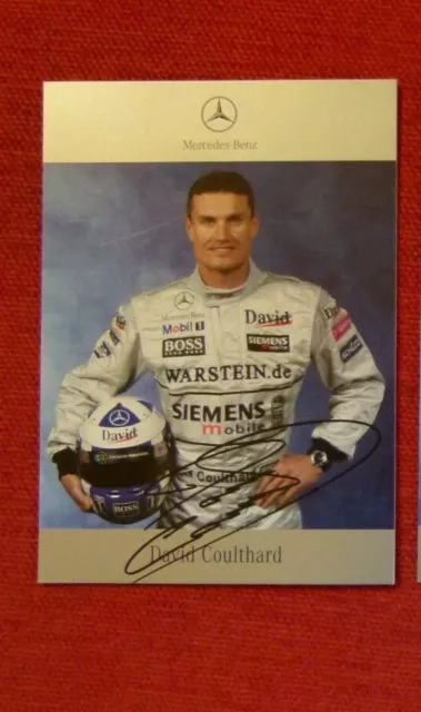 David Coulthard, Mercedes Benz, Formel 1 2003 - Autogrammkarte -
