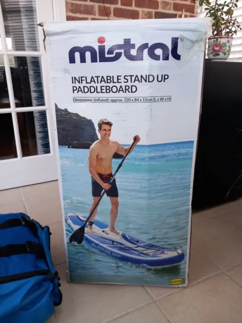 Mistral Inflatable Paddleboard SUP or Kayak complete with pump, paddles, etc