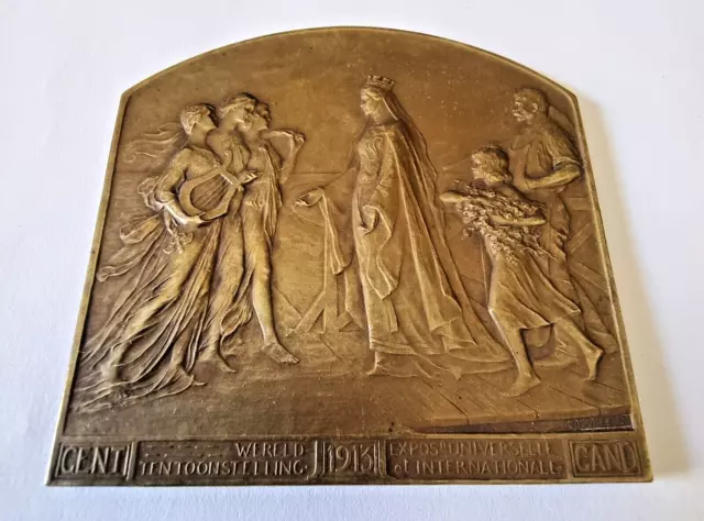 Gand 1913 Universelle Exposition Belgian Art Nouveau Medaille Devreese