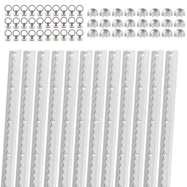 Binario Fissaggio Tende PVC - 1,5m Larghezza, Acciaio Inox | Per Strisce Tende E Separatori