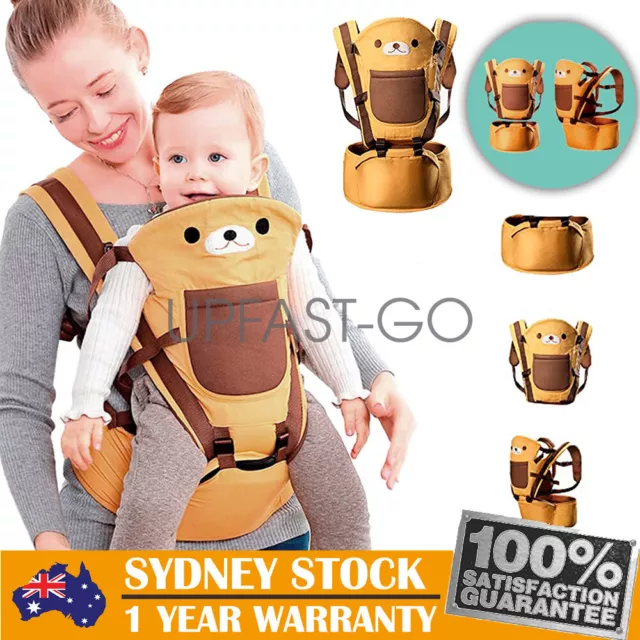 Baby Carrier With Hip Seat Adjustable Ergonomic Wrap Sling Waist Stool Backpack