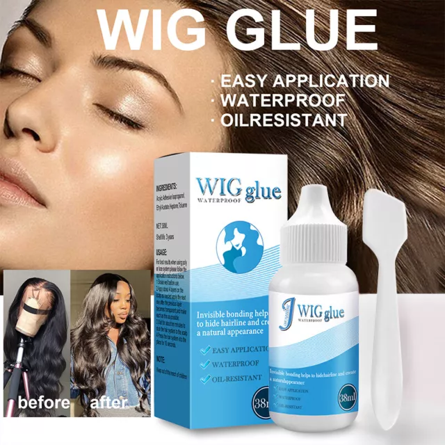 38ml Lace Wig Glue Wig Invisible Adhesive Hair Extension Liquid Replacement US