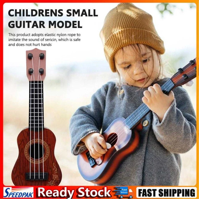 4 String Mini Guitar Musical Instruments Childrens Education Toy (C Brown)