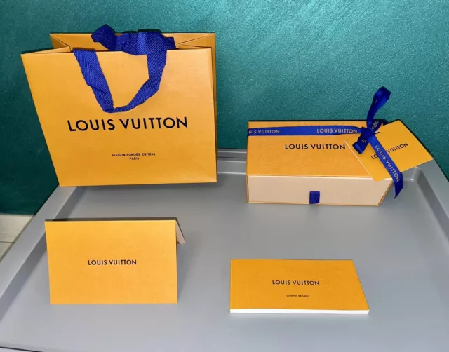 AUTHENTIC LOUIS VUITTON Empty Sunglasses Box , Dust Bag & Navy Blue Case .  $106.99 - PicClick