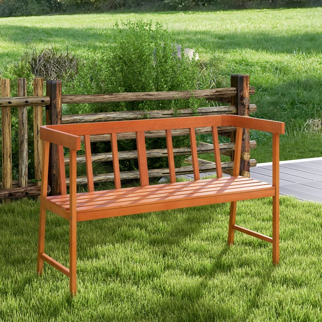 GARTENBANK AKAZIENHOLZ 2 Sitzer Parkbank Sitzbank 360kg belastbar mit