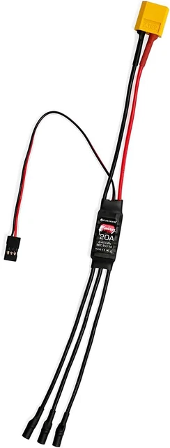 Hawk Speed Control Device HAWK'S WORK BRUSHLESS ESC, 20A Brushless Motor Electric Speed ...