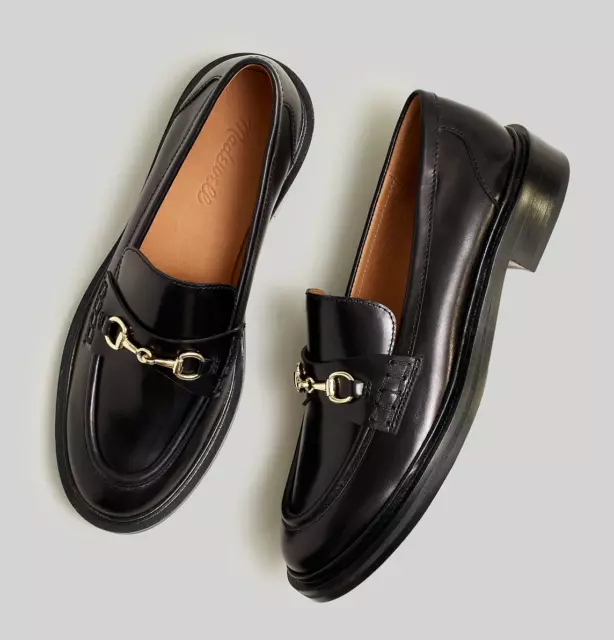 MADEWELL Vernon Bit Hardware Loafer in True Black Leather