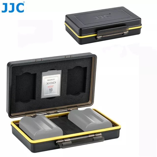 2 Camera Battery + 3 XQD Memory Card Case Holder for Nikon Z6 Z7 D850 D7500 D810