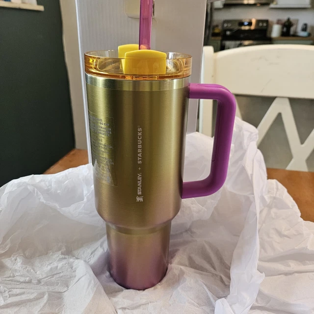 2024 STANLEY X Starbucks 40oz TumblerSummer Sunset GradientIn hand