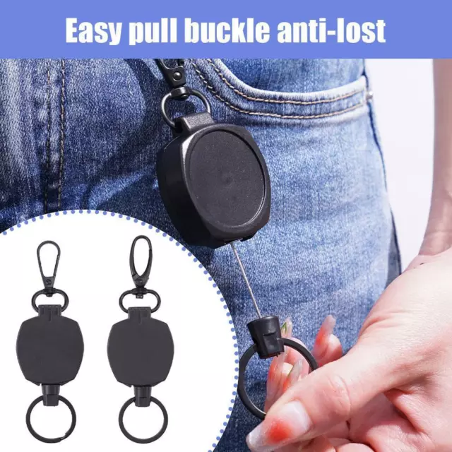 Retractable Easy Pull Round Outdoor Anti-lost Anti-theft 2024 B2K2