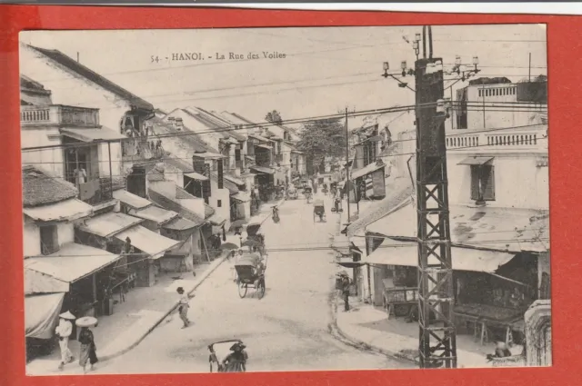 Cpa  - Viet  Nam -  Hanoi -   La Rue Des  Voiles