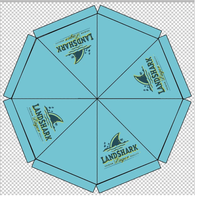landshark patio umbrella Treasure Garden 11' Octagon Aluminum Flex Market inspired constructioncrafted from stainless steel Landshark Umbrella FOR SALE! -