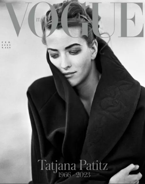 VOGUE Magazine Italia February 2023 TATJANA PATITZ tribute issue PETER LINDBERGH