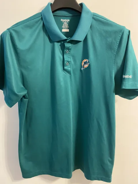 REEBOK Miami Dolphins Polo Shirt Size XL Extra Large Set Of Two