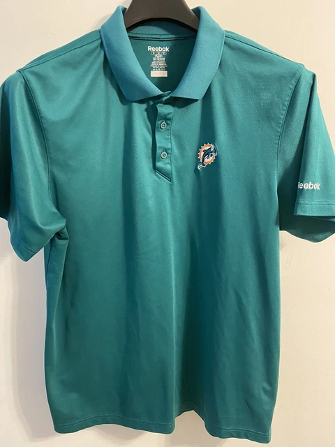 REEBOK Miami Dolphins Polo Shirt Size XL Extra Large Set Of Two