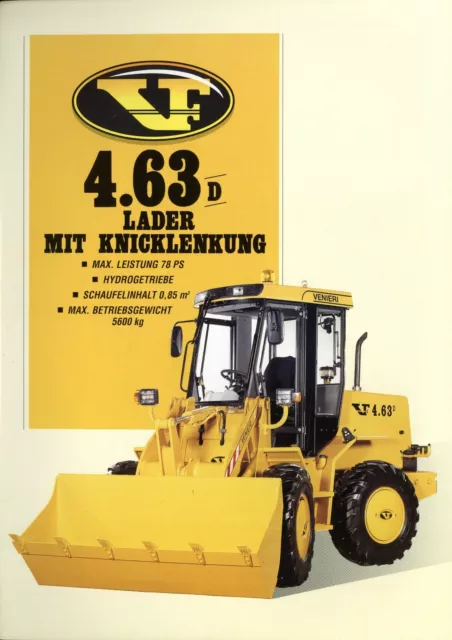 VF Venieri 4.63D Prospekt 2000 D Lader mit Knicklenkung brochure prospectus