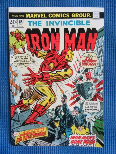 Invincible Iron Man # 65 - (Vg+)  -Water Damage- Dr. Spectrum-The Mighty Thor