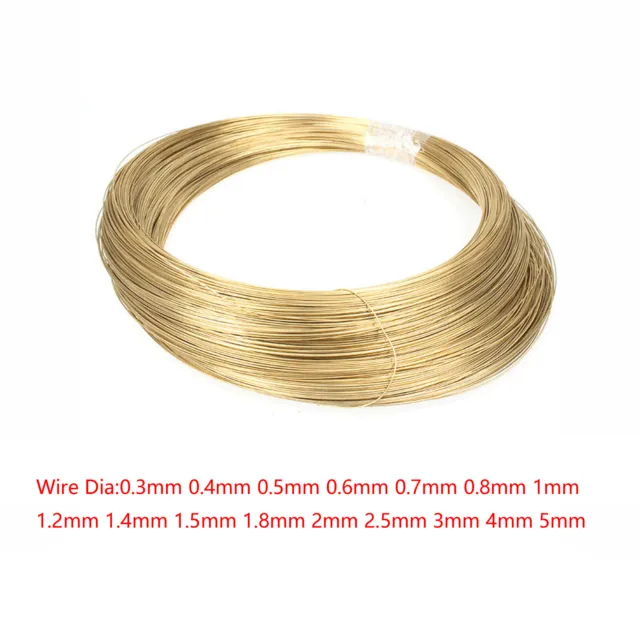 BRASS SOFT WIRE BARE 1mm thin thickness ROUND JEWELLERY ART CRAFT 1 - 50  metres