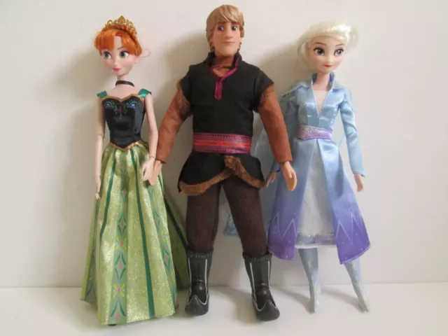 Disney Store Frozen 2 bambole Anna & Elsa che cantano e bambola Kristoff 2