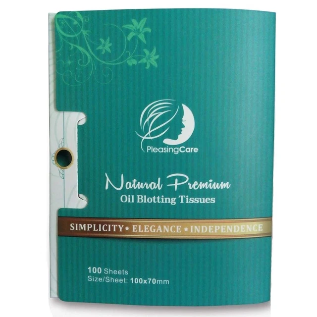 Papeles Absorbentes de Aceite de Carbon de Bambu Natural 100 Unidades Diseno