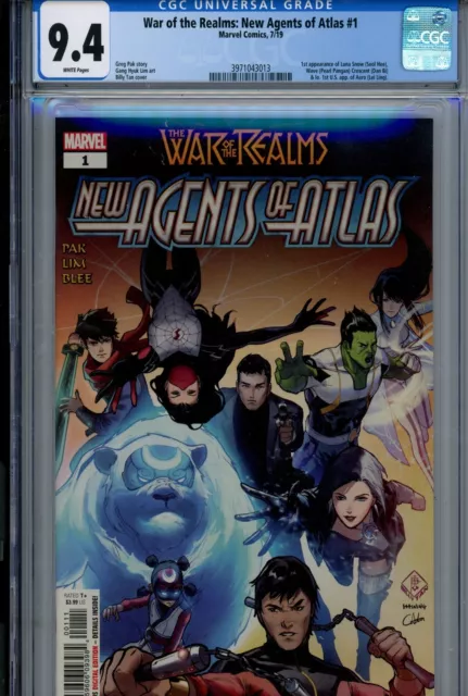 War of the Realms: New Agents of Atlas #1 Marvel CGC 9.4 NM (2019)