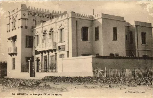 CPA AK Geiser 58 Oudjda State Bank of Morocco ALGERIA (755709)