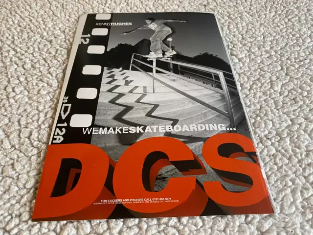 Psk9 Skateboarding Bild/Werbung 11X16" Dc Schuhe Usa - Kenny Hughes