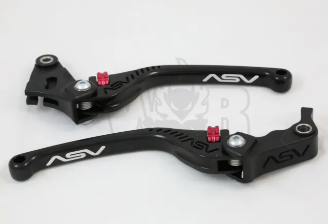 BMW K1600B / Grand Am / GT 2017 - 23 ASV F3 Lever Set Brake & Clutch Black Long