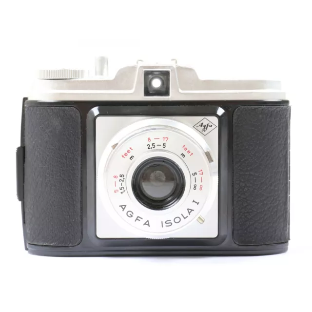 Agfa Isola I Sucherkamera 6x6 mit braune Tasche + très bien (256927) 2