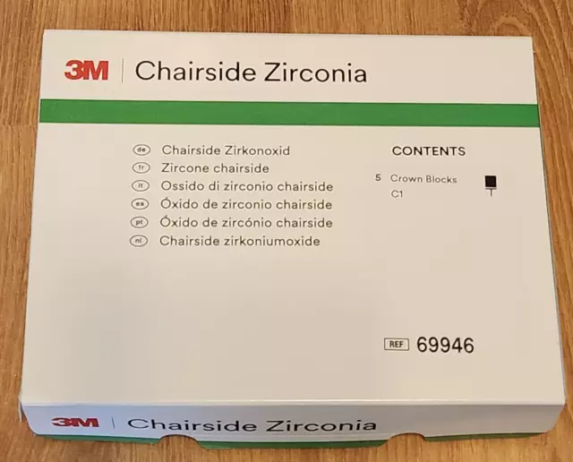CEREC 3M Chairside Zirconia - 5 Crown Blocks C1 - REF 69946
