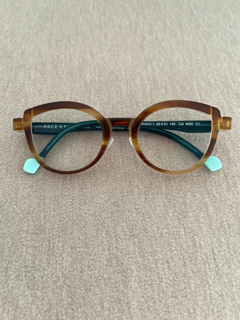 FACE À FACE Eyeglasses, Cat-Eye, Tortoise Shell Colour , Excellent