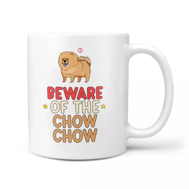 Beware of the Chow Chow Dog Gift Mug - Birthday Present for Animal Lover, Mum