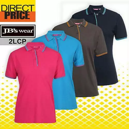 JB's wear Ladies Polo Shirt Contrast Colour 2LCP