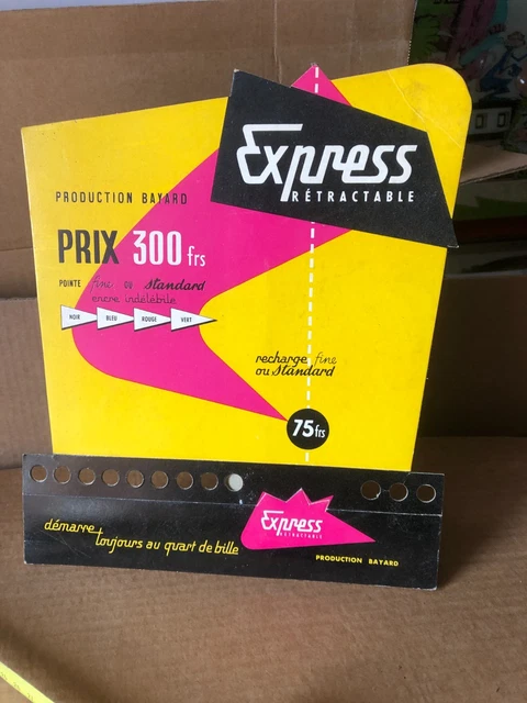 Présentoir Publicitaire Vintage Années 50/60 – MEPPS, BRETTON, Mitchell – Plastique