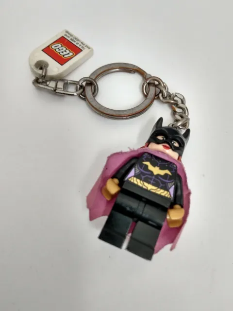 Lego Batgirl Action Mini Figure Cape Mask Keychain Keyring