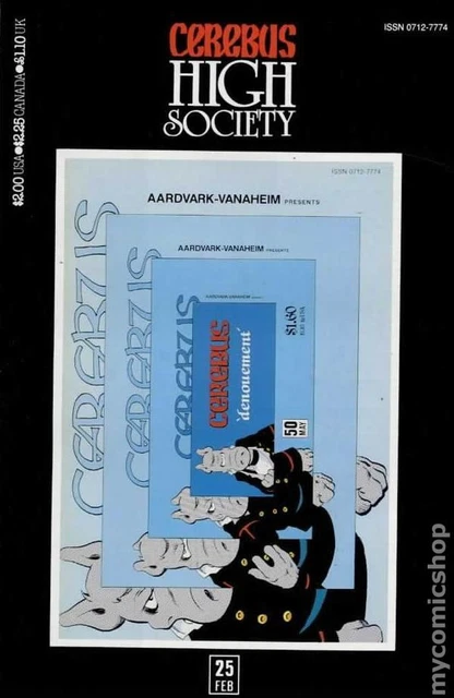 Cerebus High Society #25 FN 1991 Stock Image