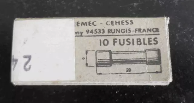 Fusible SOREMEC - CEHESS HA 20 -TD    T1  (x10) 2