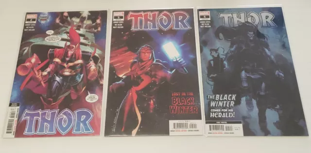 Thor #2 2nd Printing #5 1st printing & #5 3rd printing - Donny Cates - Nic Klein