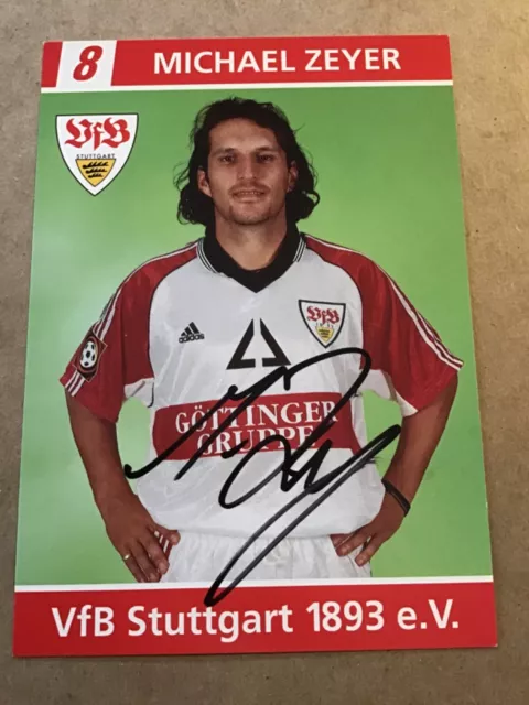 Michael Zeyer, Germany 🇩🇪 VfB Stuttgart 1998/99 hand signed